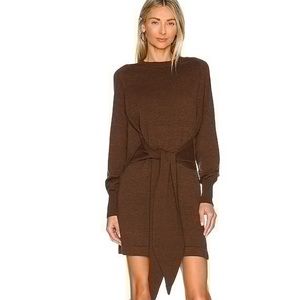 Elana Mini Dress in Chocolate from REVOLVE